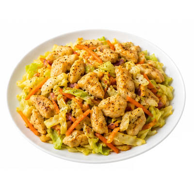 Lemon pepper chicken & cabbage stir fry