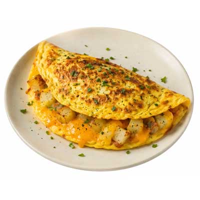Cheesy Potato Omelette