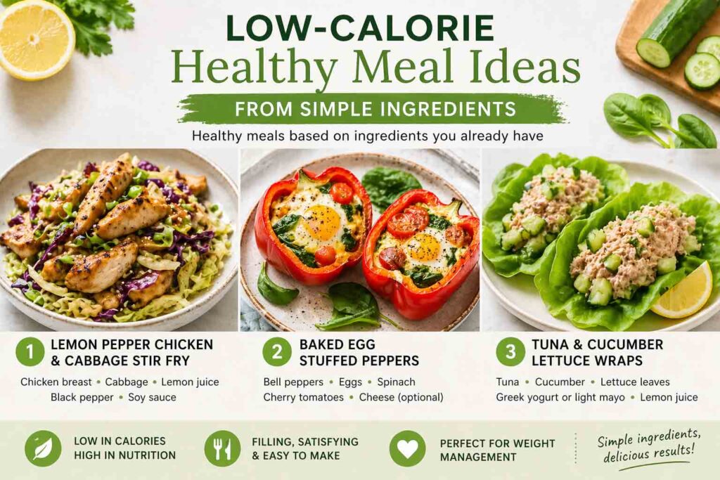 Healthy meal ideas from simple ingredients