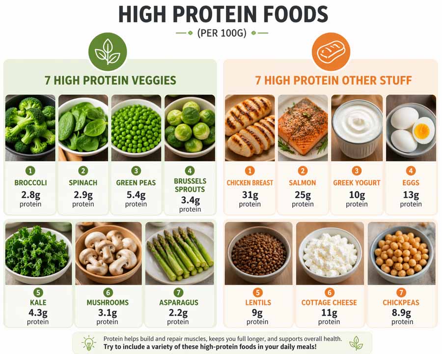 High-protein meals