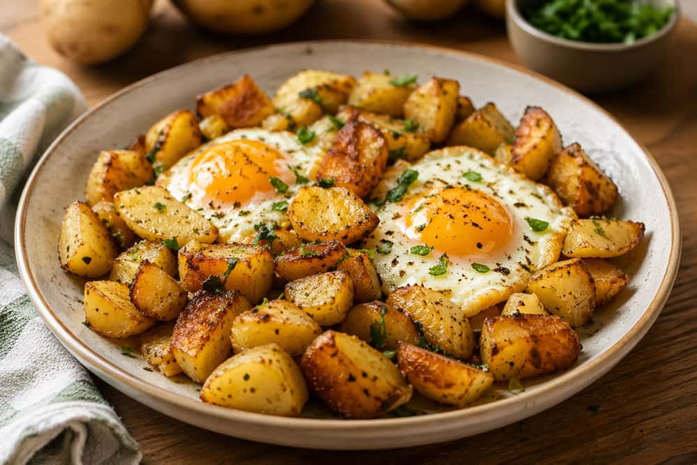 what to cook with eggs and potatoes