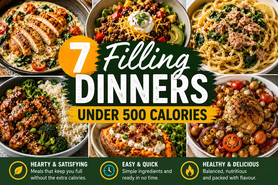 7 Filling Dinners Under 500 Calories