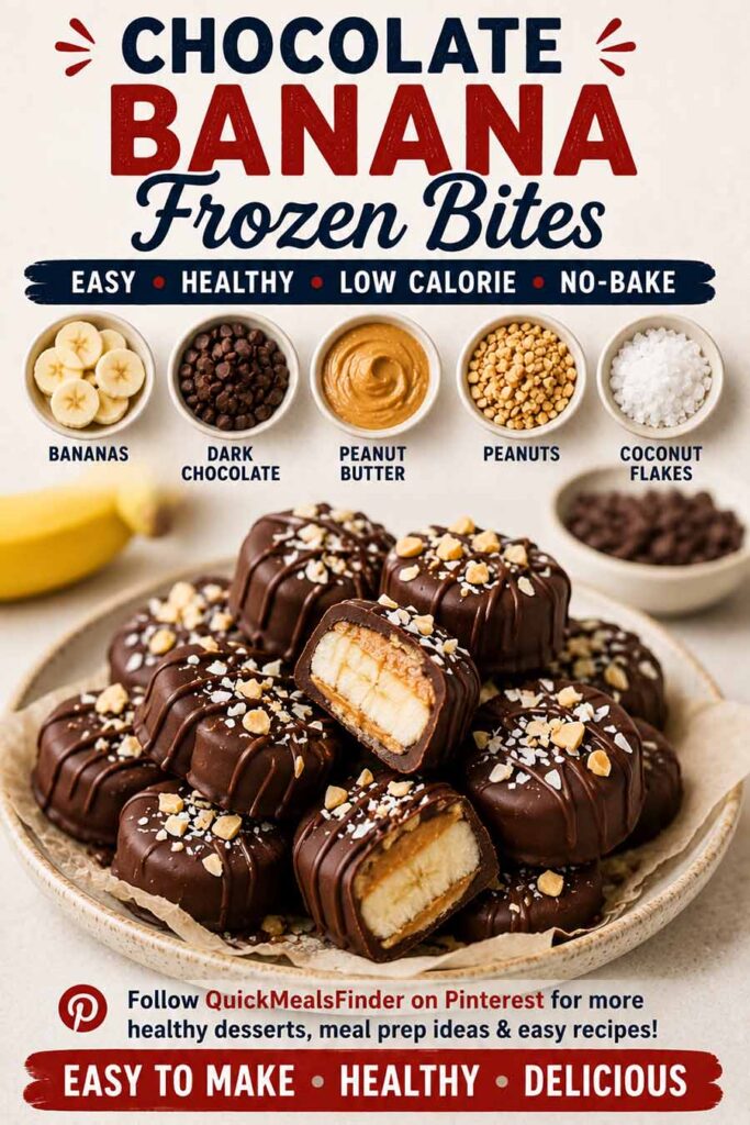 Chocolate Banana Frozen Bites