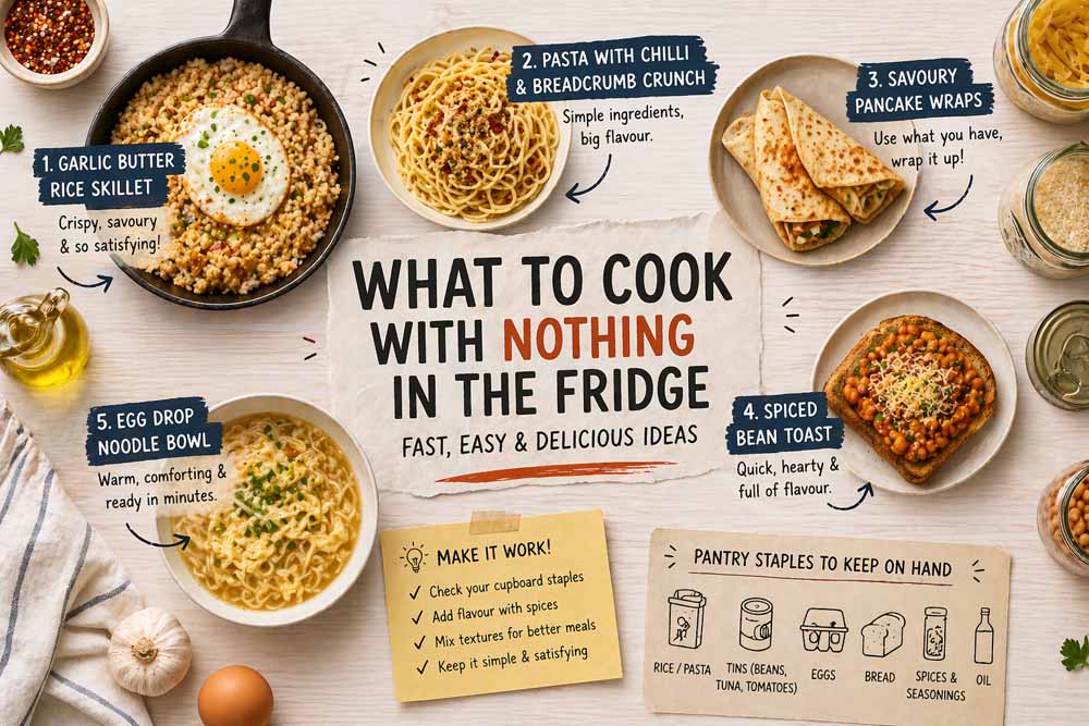 What to Cook with Nothing in the Fridge (Fast Ideas)