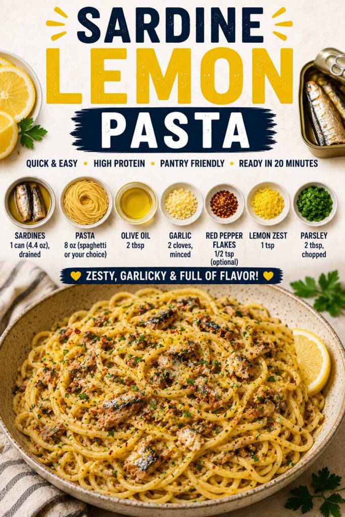 Sardine Lemon Pasta