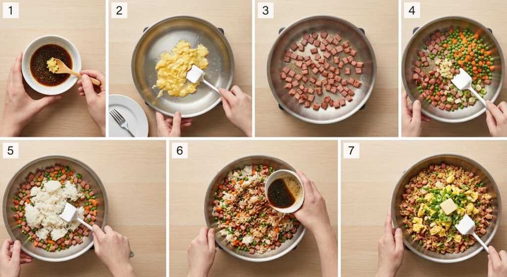 ham fried rice recipe