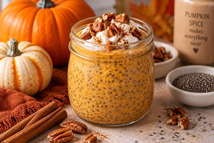 Easy Pumpkin Chia Pudding