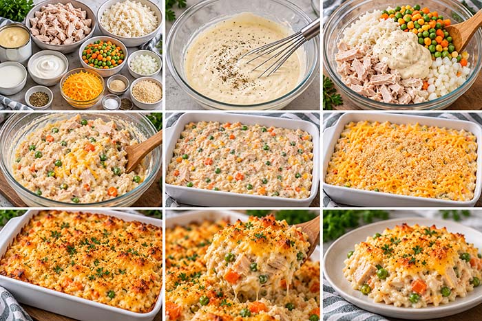 Leftover Turkey and Rice Casserole