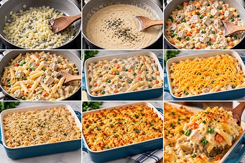 Creamy Leftover Turkey Casserole
