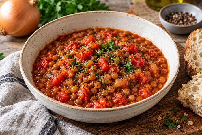 Lentil and Tomato Protein Stew