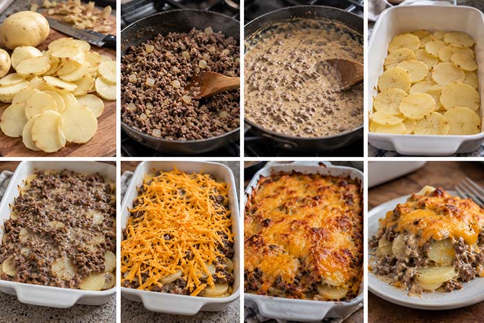 Cheesy Ground Beef and Potato Casserole (Easy Dinner)