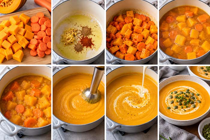 Low FODMAP Pumpkin Soup with Carrots | Easy Fall Recipe